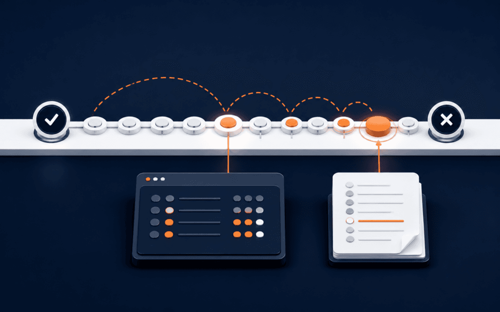 Featured image showing a commit history narrowed between good and bad boundaries to identify a regression.